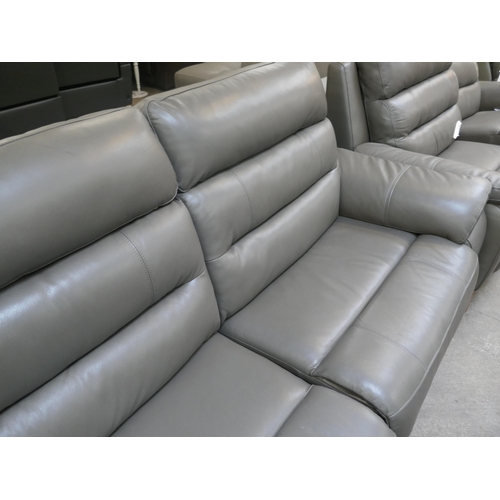 1450 - Ava Leather 2.5 Seater Storm Grey Sofa, original RRP £983.33 + VAT * This is lot is subject to VAT