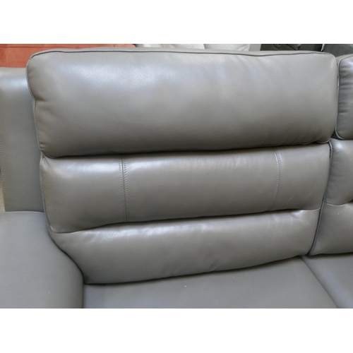 1451 - Ava Leather 2.5 Seater Storm Grey Sofa, original RRP £983.33 + VAT * This is lot is subject to VAT