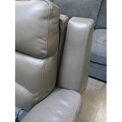 1452 - Ava Leather 2.5 Seater Storm Grey Sofa, original RRP £983.33 + VAT * This is lot is subject to VAT