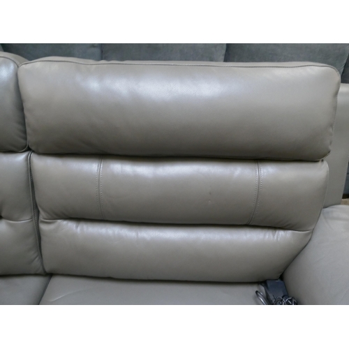 1452 - Ava Leather 2.5 Seater Storm Grey Sofa, original RRP £983.33 + VAT * This is lot is subject to VAT