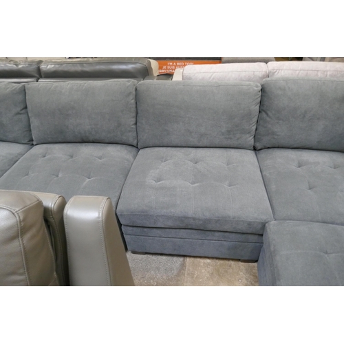 1455 - Tisdale Six Piece Dark Grey Sofa, original RRP £1166.66 + VAT * This is lot is subject to VAT