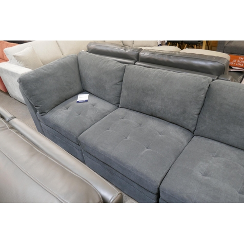 1455 - Tisdale Six Piece Dark Grey Sofa, original RRP £1166.66 + VAT * This is lot is subject to VAT