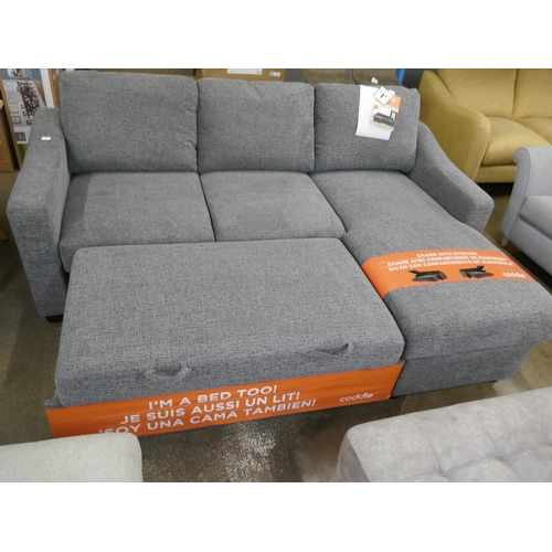 1460 - Coddle Aria Grey Sofa Bed with reversible leg rest, original RRP £833.33 + VAT * This is lot is subj... 