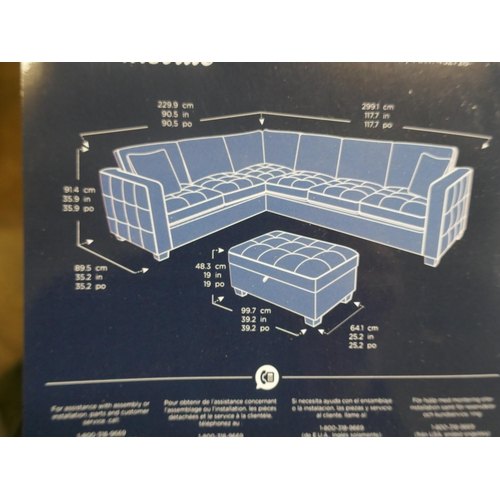 1461 - Kylie Corner Sofa With Storage Ottoman, original RRP £1083.33 + VAT * This is lot is subject to VAT