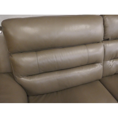 1474 - Ava Leather 2.5 Seater Sofa  Storm Grey , Original RRP £983.33 +VAT (4197-38) *This lot is subject t... 