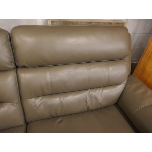 1474 - Ava Leather 2.5 Seater Sofa  Storm Grey , Original RRP £983.33 +VAT (4197-38) *This lot is subject t... 