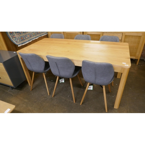 1489 - A 1.8m dining table and six Durado chairs