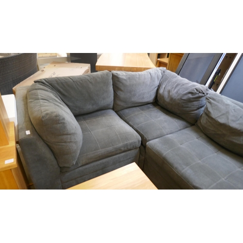 1534 - Tisdale Six Piece Sectional Dark Grey Fabric Sofa, original RRP £1399.99 + VAT * This is lot is subj... 