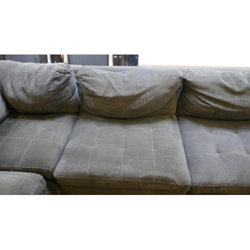 1534 - Tisdale Six Piece Sectional Dark Grey Fabric Sofa, original RRP £1399.99 + VAT * This is lot is subj... 