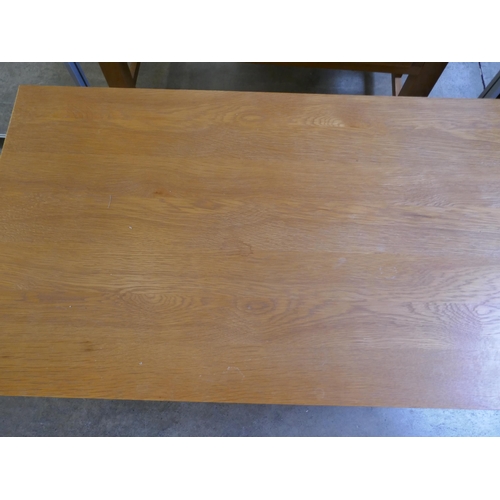 1545 - An Oak two drawer coffee table