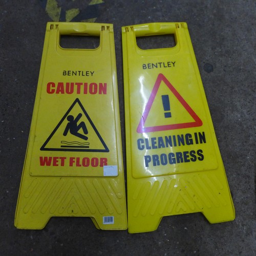 2051A - A pair of Wet Floor signs