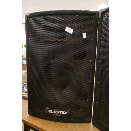 2166 - A pair of Celestion CR Series PA speakers