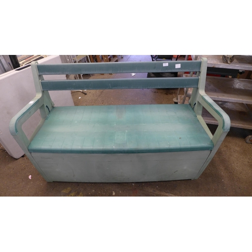 A Keter Outstanding garden bench storage box