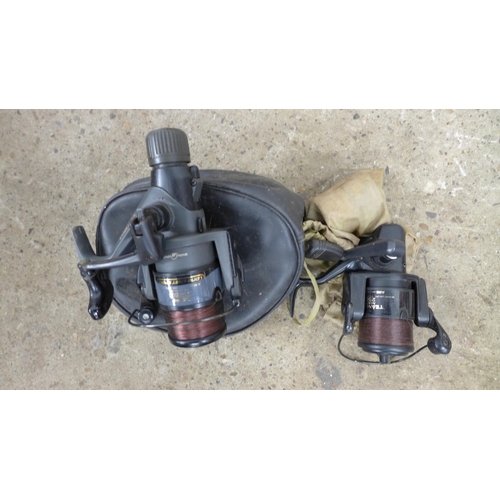 A quantity of fishing equipment including a Graphite Daiwa M130P Vulcan ...