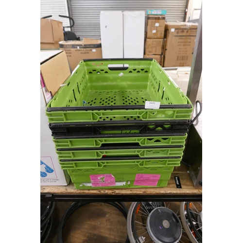 2441 - 5 stackable Shop crates, 60 x 40cm