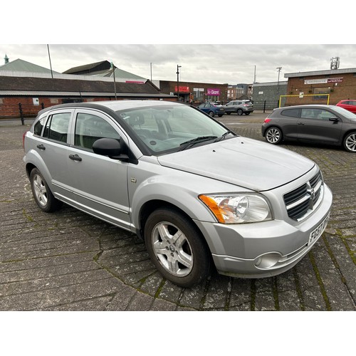 2471 - A silver 2007 Dodge Caliber SXT CRD 5 door 1986cc turbo diesel hatchback with manual 6 speed transmi... 