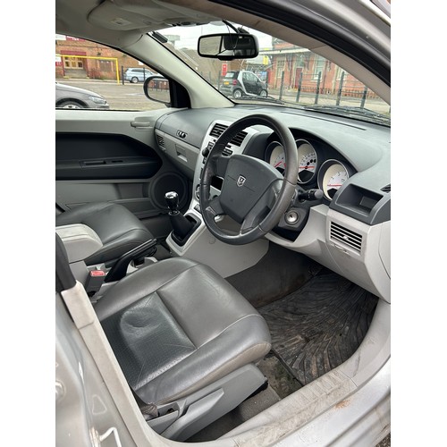 2471 - A silver 2007 Dodge Caliber SXT CRD 5 door 1986cc turbo diesel hatchback with manual 6 speed transmi... 