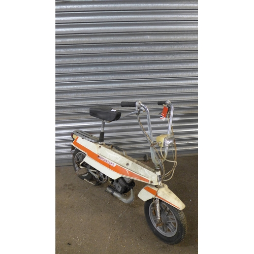 A 1971-1974 Motobecane CM type X1 50cc French vintage folding moped
