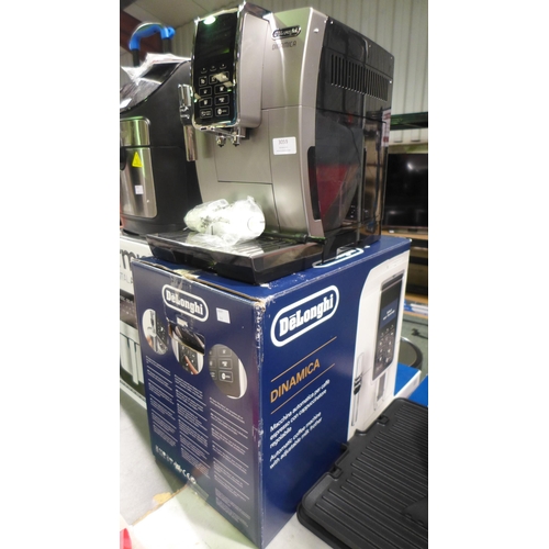 3059 - Delonghi Dinamica Bean To Cup Coffee Machine - model no ECAM350.35.SB  , Original RRP £379.99 + VAT ... 