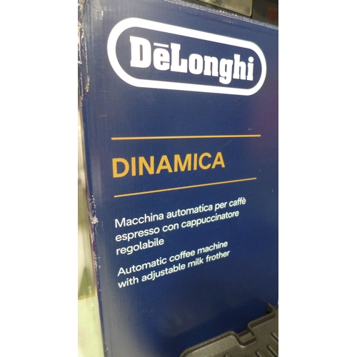 3059 - Delonghi Dinamica Bean To Cup Coffee Machine - model no ECAM350.35.SB  , Original RRP £379.99 + VAT ... 