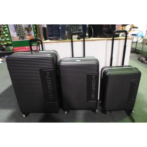 3073 - Superdry 3pc Luggage Set (one missing a wheel) Original RRP £149.99 + VAT  (316-306) *This lot is su... 