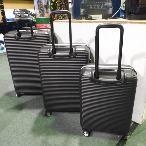 3073 - Superdry 3pc Luggage Set (one missing a wheel) Original RRP £149.99 + VAT  (316-306) *This lot is su... 