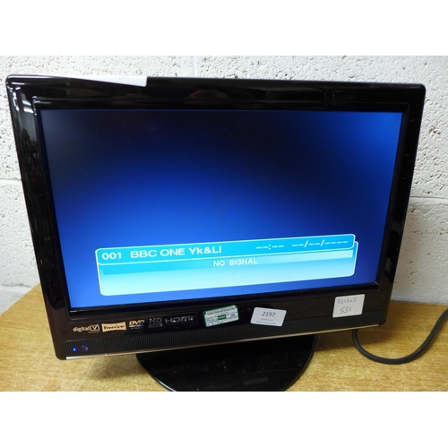 2197 - A Currys Essentials HD ready TV/DVD combi (model:- C15DVDBIO)