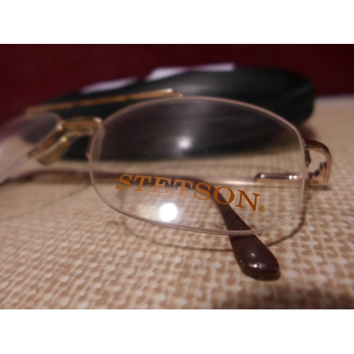 3105 - Stetson  Gold Metal Glasses - Model Xl29 057 60X18  (316-193) *This lot is subject to VAT