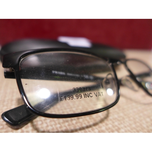 3110 - Prada Black Metal Glasses - Model Ps 50Gv 1Ab101 F/F, Original RRP £125.84 + VAT  (316-199)*This lot... 