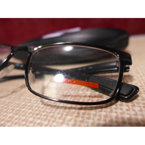 3110 - Prada Black Metal Glasses - Model Ps 50Gv 1Ab101 F/F, Original RRP £125.84 + VAT  (316-199)*This lot... 