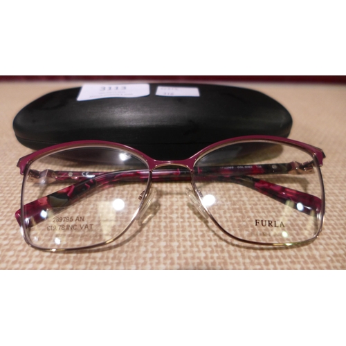 3113 - Furla burgundy metal frame Glasses - 296S Oh60 55X16   (316-297) *This lot is subject to VAT