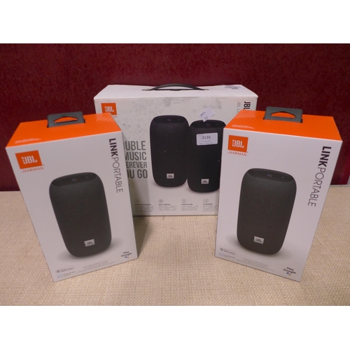 3134 - Jbl Link portable Anniversary Bundle Speakers      (316-304) *This lot is subject to VAT