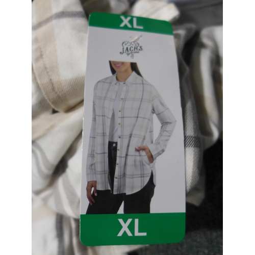 3146 - Assorted women's Jach's checked shirts, mixed sizes and colours * this lot is subject to VAT