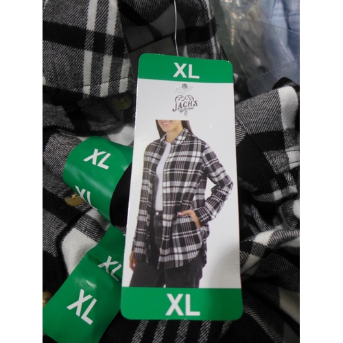 3146 - Assorted women's Jach's checked shirts, mixed sizes and colours * this lot is subject to VAT