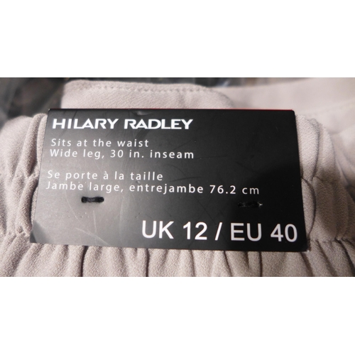 3152 - Quantity of women's Hilary Radley stone coloured wide leg trousers, mixed size * this lot is subject... 