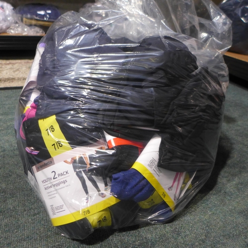 3161 - Assorted children's clothing, mainly leggings, various sizes/styles/colours * this lot is subject to... 