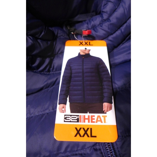 3191 - Quantity of men's 32 Degrees Heat dark blue jackets - mainly size XXL * This lot is subject to VAT