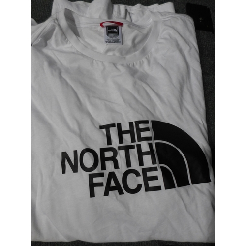 3199 - Assorted men's branded men's t-shirts including The North Face, Farah, Wrangler, etc. - mixed sizes ... 