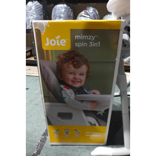 3207 - Joie Mimzy Spin 3 In 1 Deluxe Highchair  (316-262) *This lot is subject to VAT