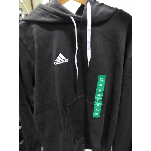 3230 - Three men's hoodies - Nike and Adidas - mixed colours - sizes L and XL * This lot is subject to VAT