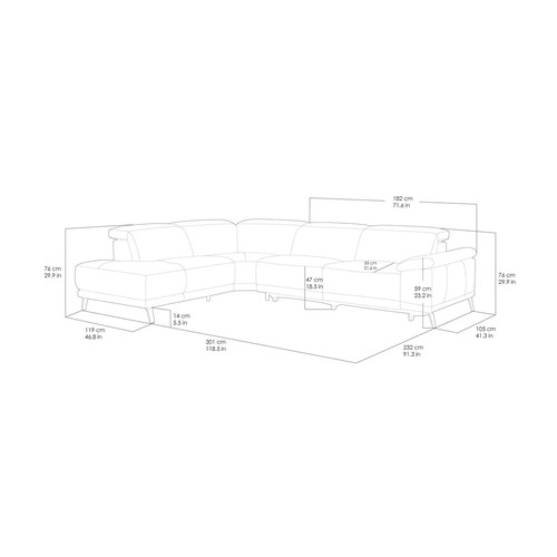 1442 - Kuka LFH Sectional 'Winter' Rachel Sofa, original RRP £1999.99 + VAT * This is lot is subject to VAT