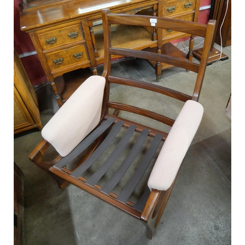 40 - A Danish teak rocking chair