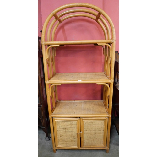 41 - An Italian style bamboo and rattan room divider