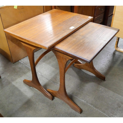 70 - A G-Plan Fresco teak nest of two tables