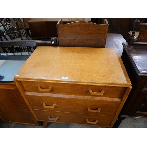 83 - A G-Plan Brandon oak chest of drawers