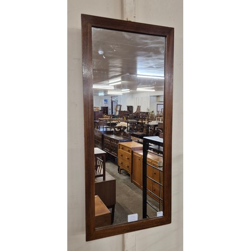 13A - A teak framed mirror