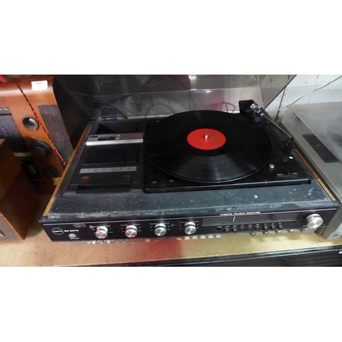 2170 - Three turntable music systems - A Fiesta SC-2070 stereo music centre with turntable record player, a... 