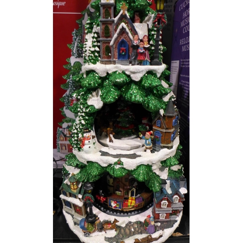 3270 - LED Lighted Tree With Animated Scene    (315-449) *This lot is subject to VAT