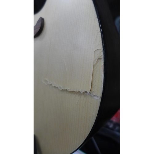 3294 - Fender Natural Acoustic Guitar with Stand (damaged)  Original RRP £124.99 + VAT (315-327, 333) *This... 