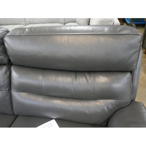 1376 - Fletcher 2.5 Seater Leather power Reclining sofa - Marked, Original RRP £1124.99 +VAT (4197-24) *Thi... 